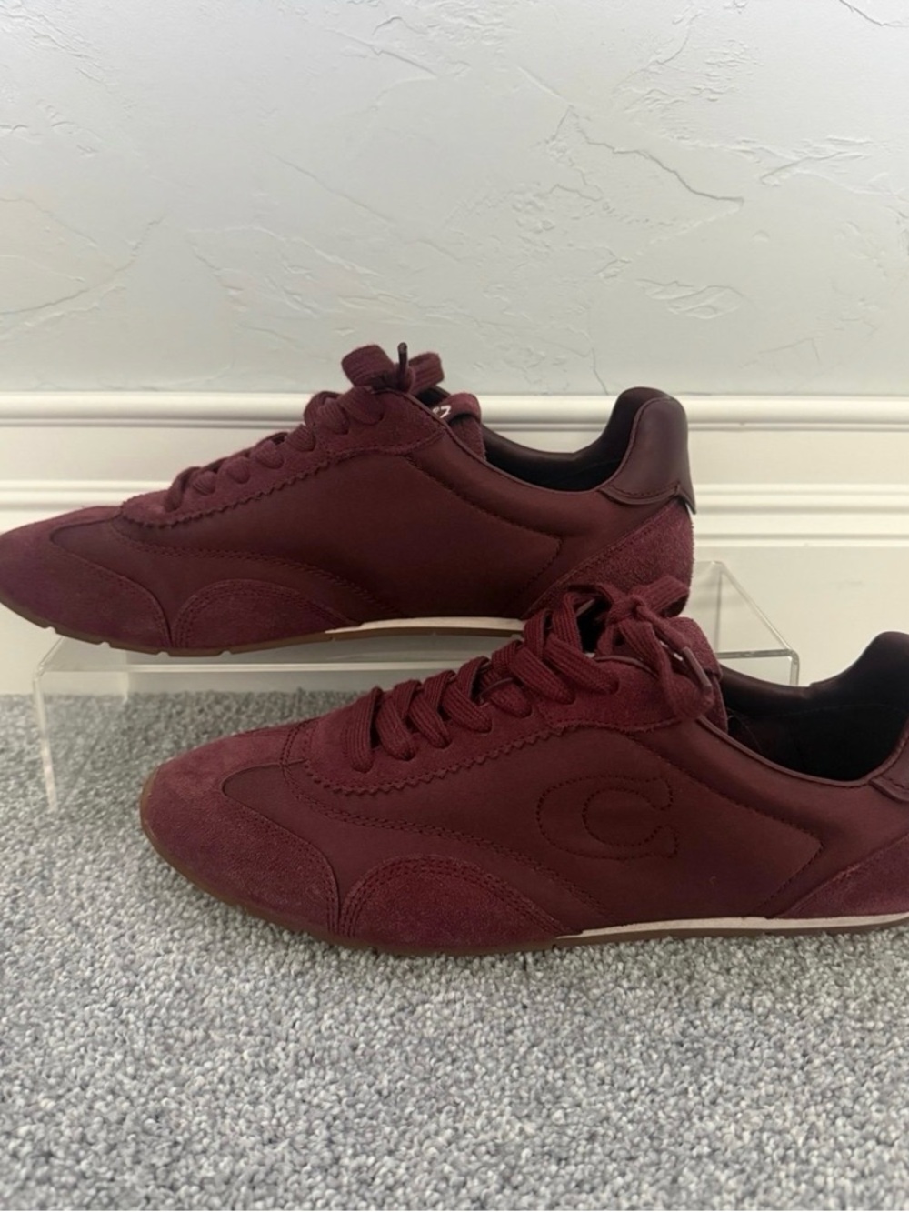 Coach Burgundy Sneakers